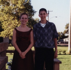 TONYA AND MATT POSE FOR A PIC BEFORE CORINATION