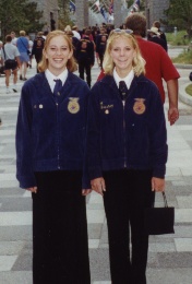 TONYA AND HOLLY AT FFA CAMP AGAIN